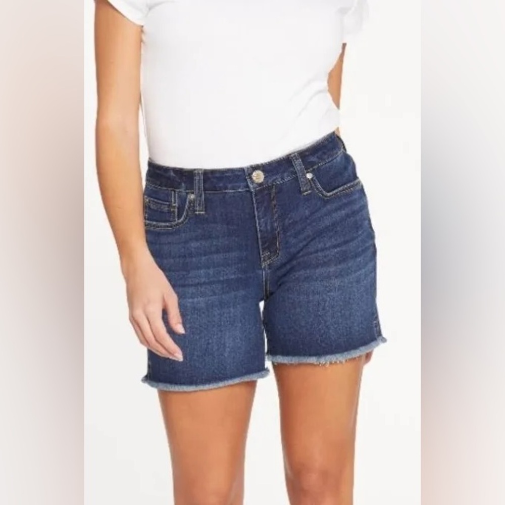 Jen 7 Stretchy High Waisted Jean Short - Size 12